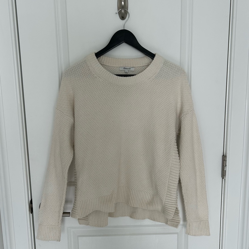 Madewell Drop-Shoulder Sweater in Beige